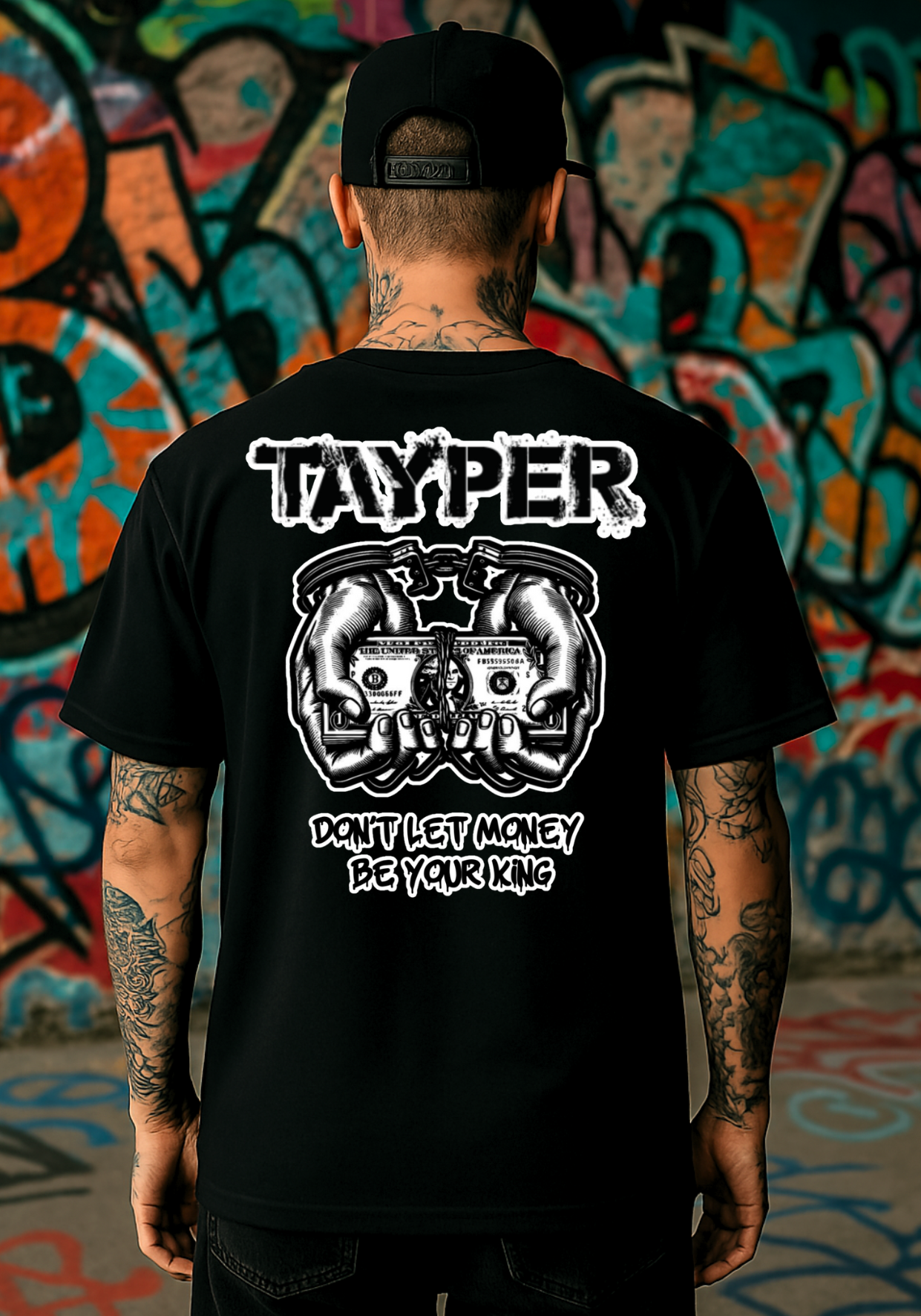Camisa Tayper - Prisoner of Money - Preta