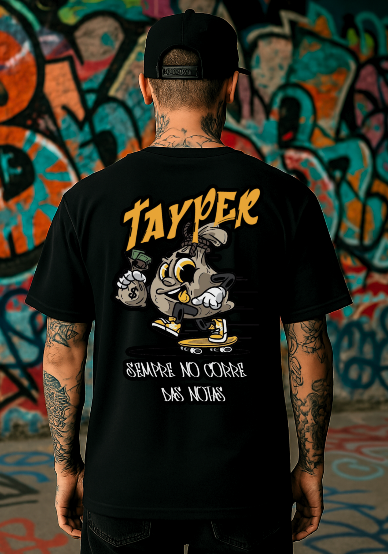 Camisa Tayper - Corre das Notas - Preta