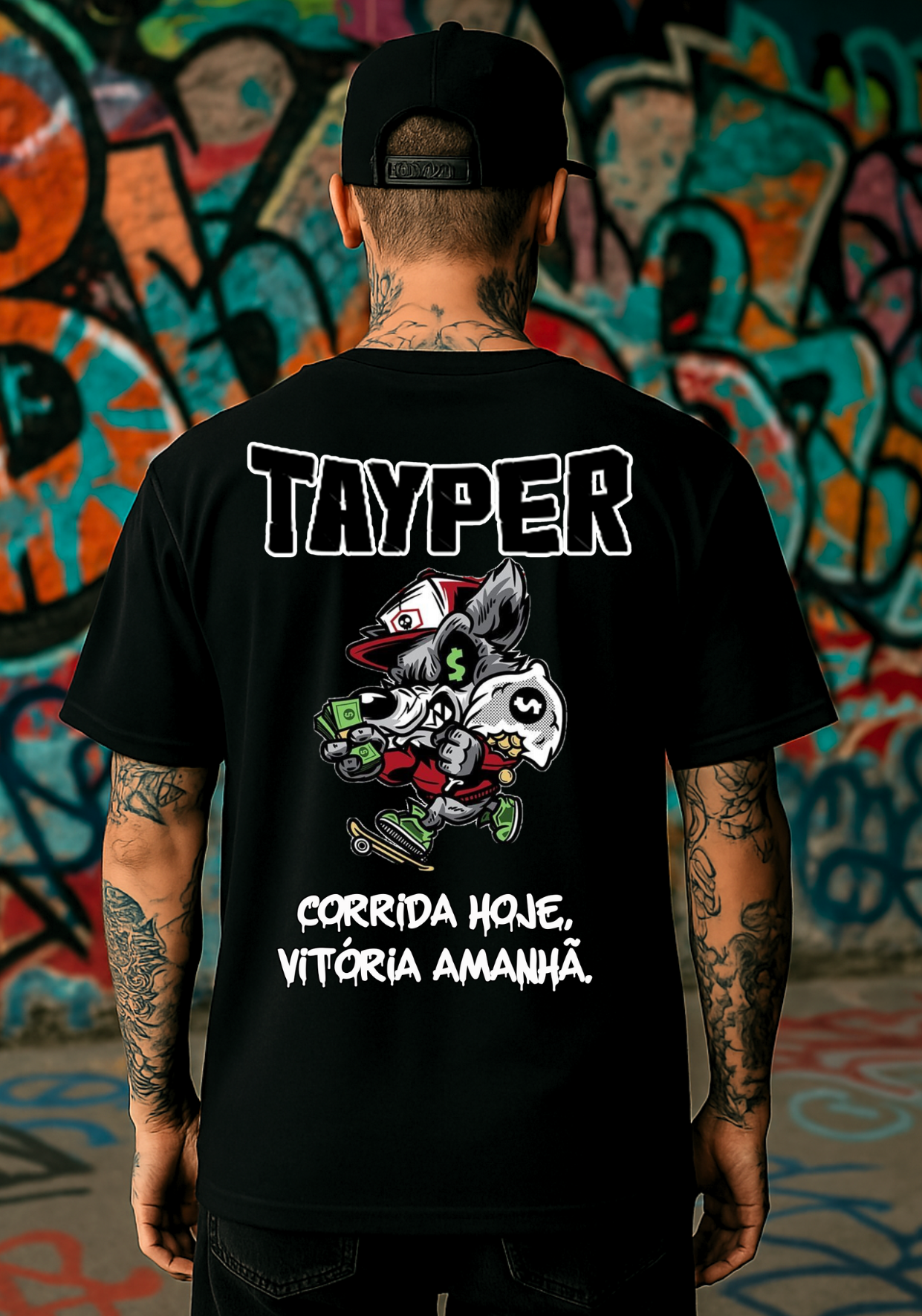 Camisa Tayper - Corrida Hoje - Preta