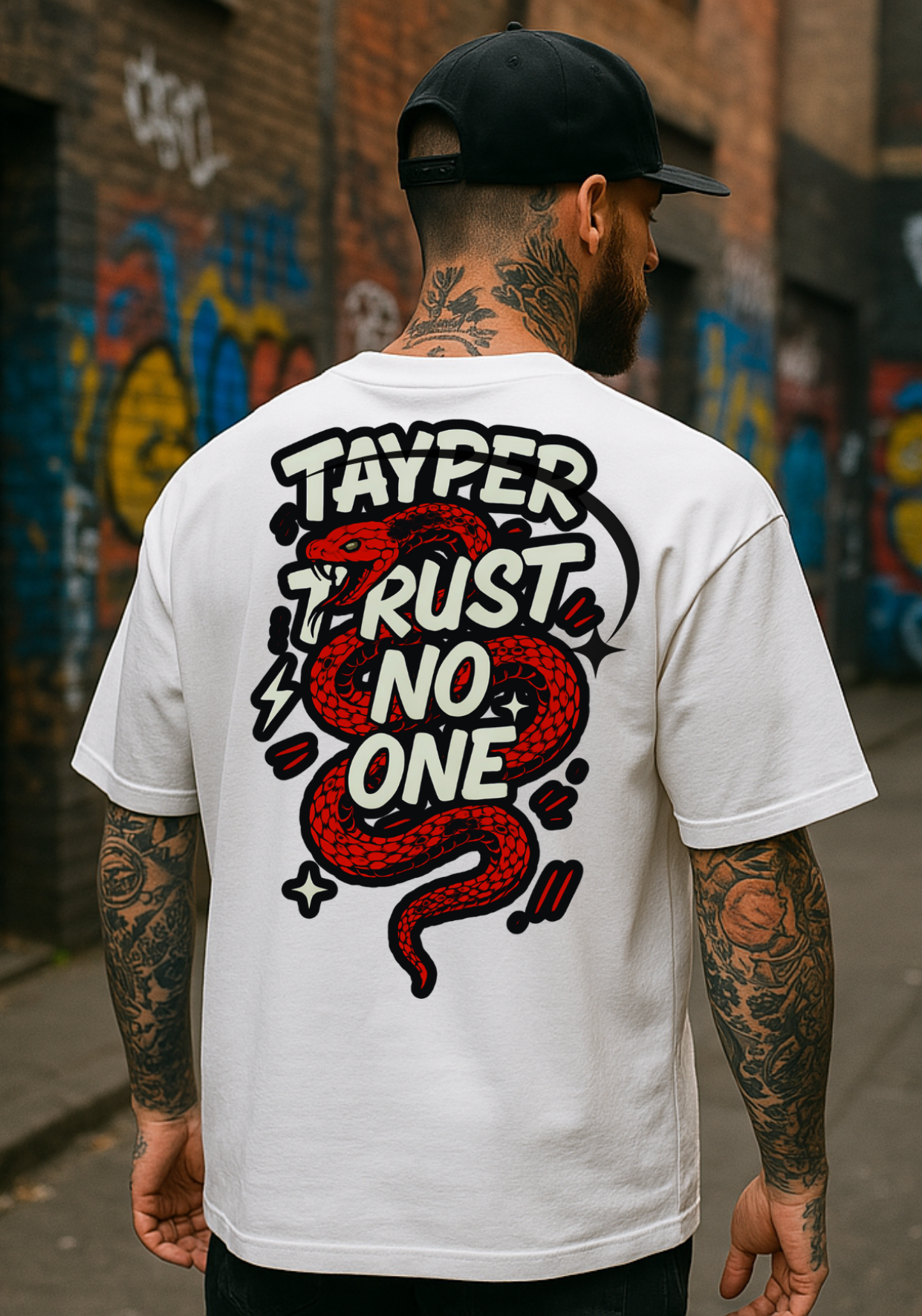 Camisa Tayper - Trust no One - Branca
