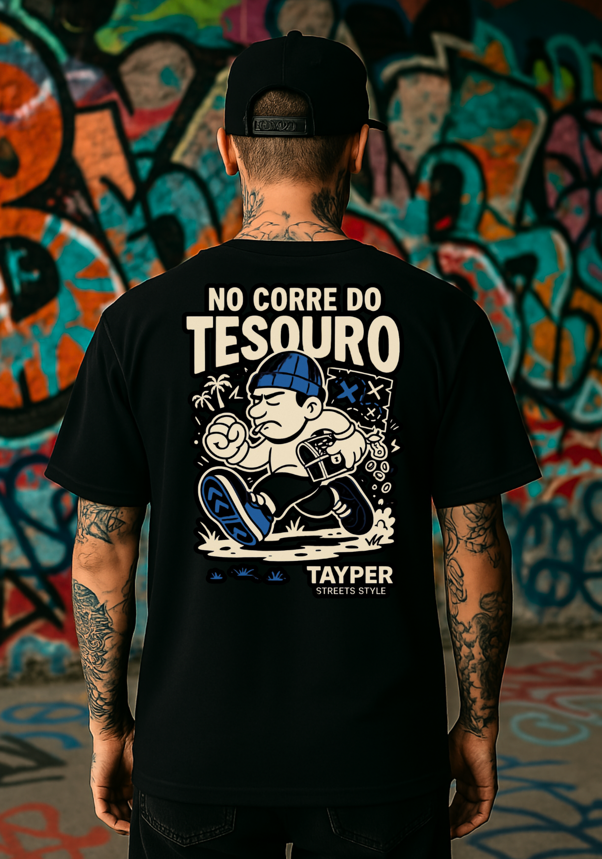 Camisa Tayper - No Corre do Tesouro - Preta