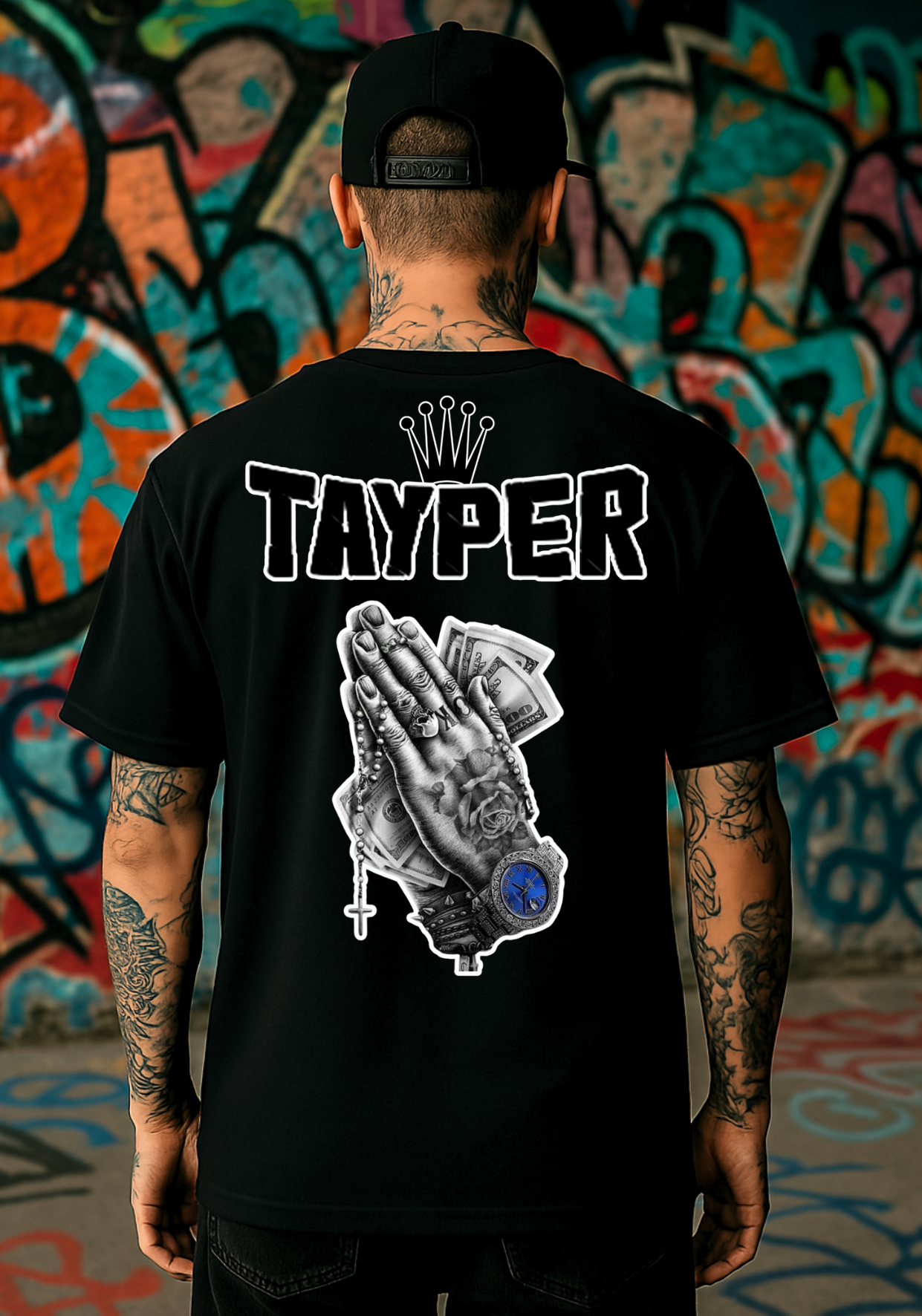 Camisa Tayper - Prayer - Preta