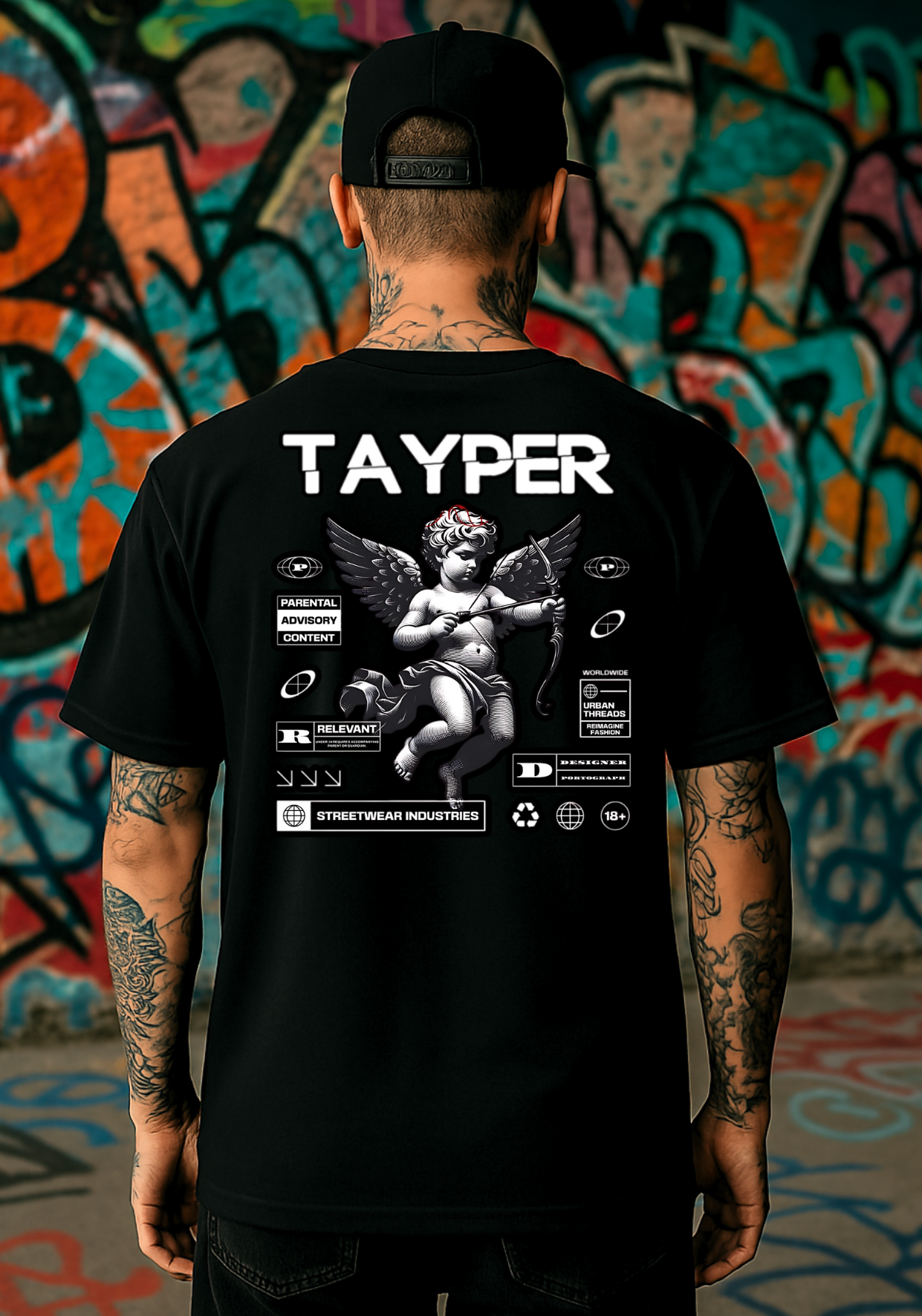 Camisa Tayper - Celestial Warrior - Preta
