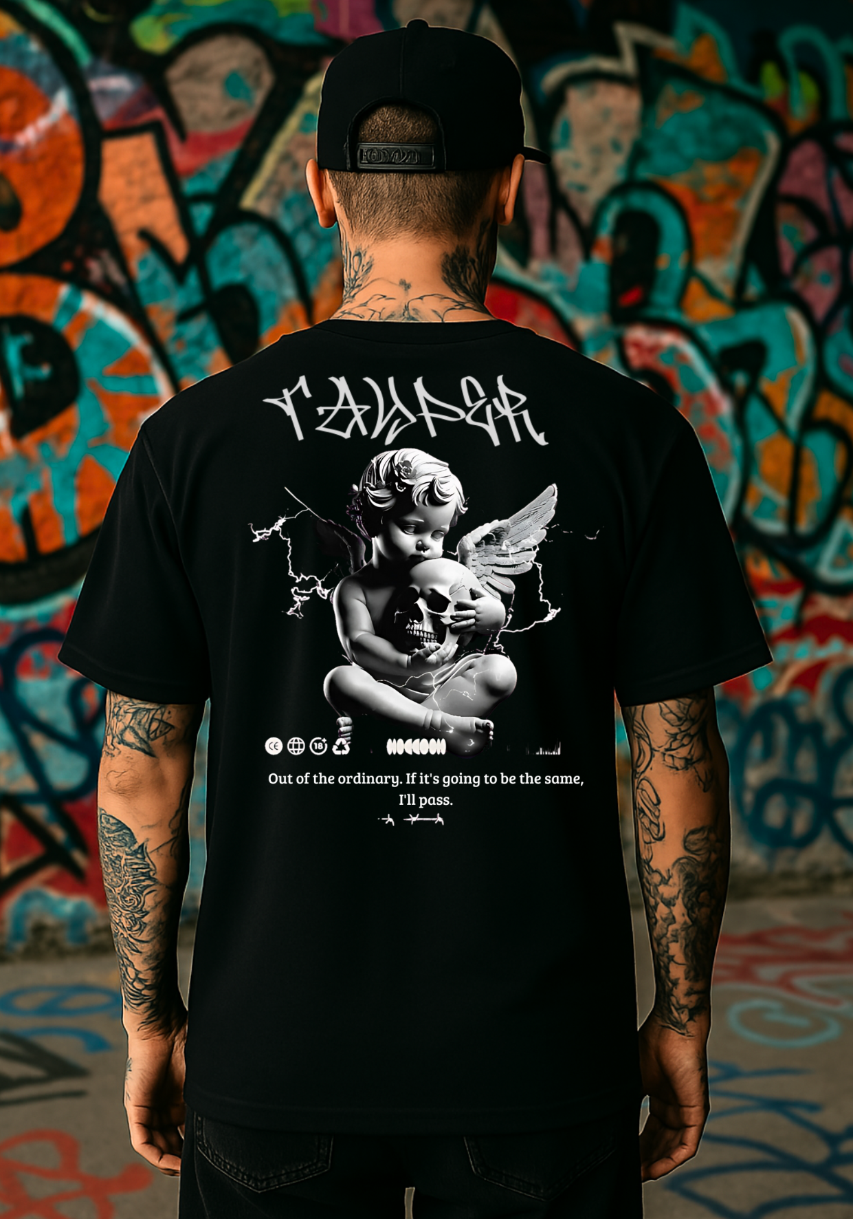 Camisa Tayper - Innocence & Daeth - Preta