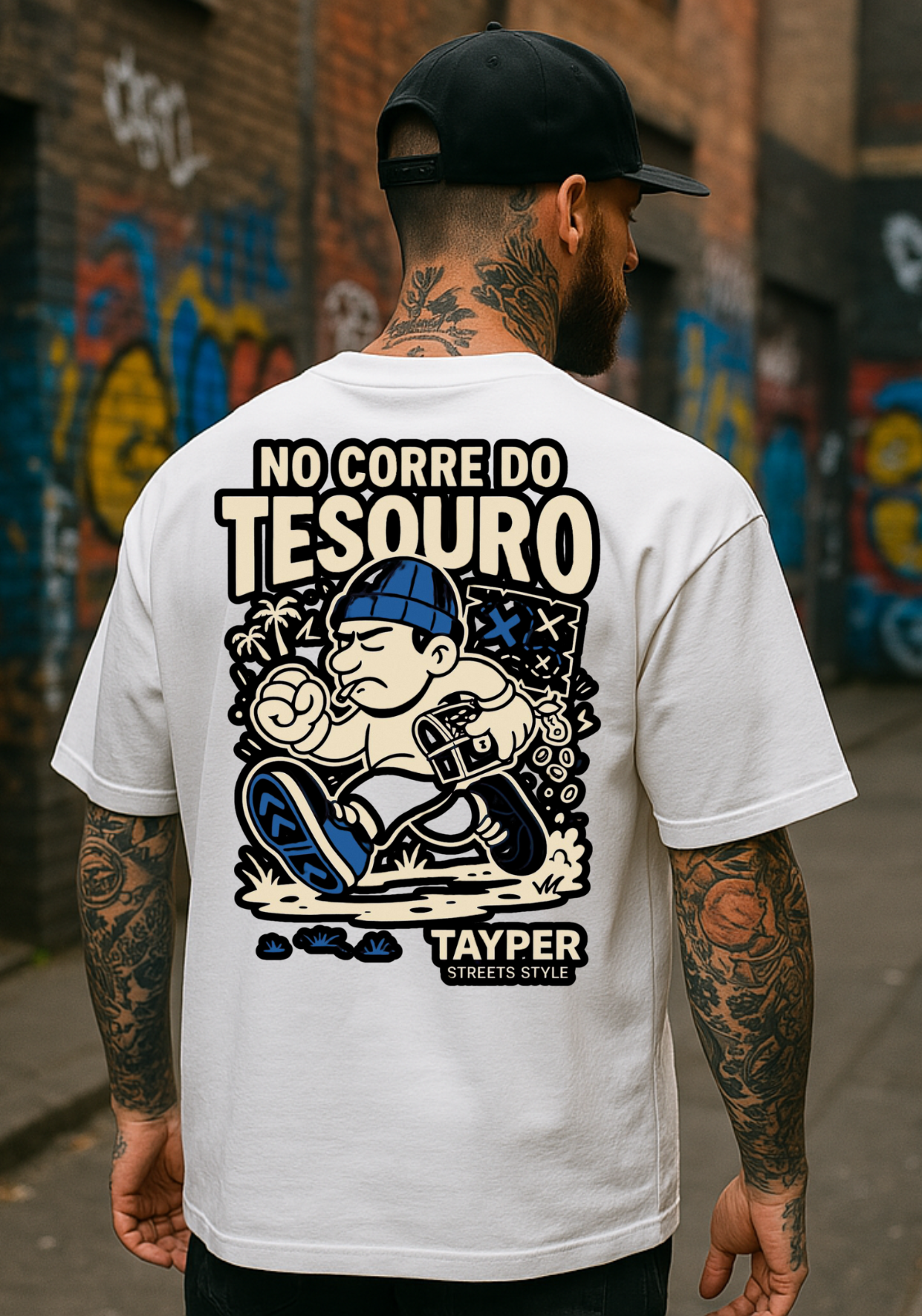 Camisa Tayper - No Corre do Tesouro - Branca