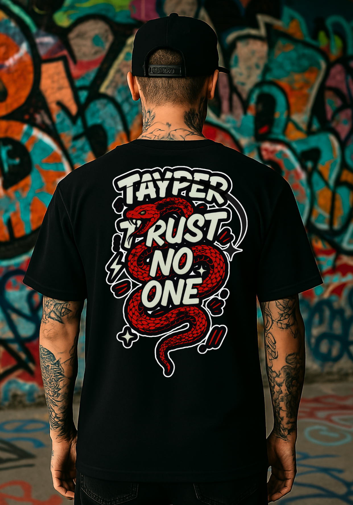 Camisa Tayper - Trust no One - Preta