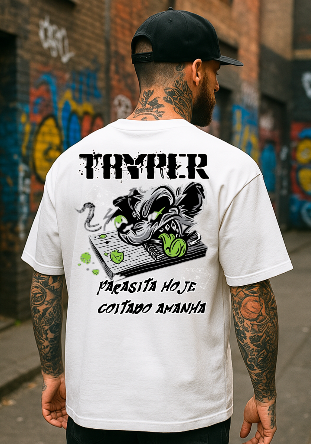 Camisa Tayper - Parasita Hoje - Branca