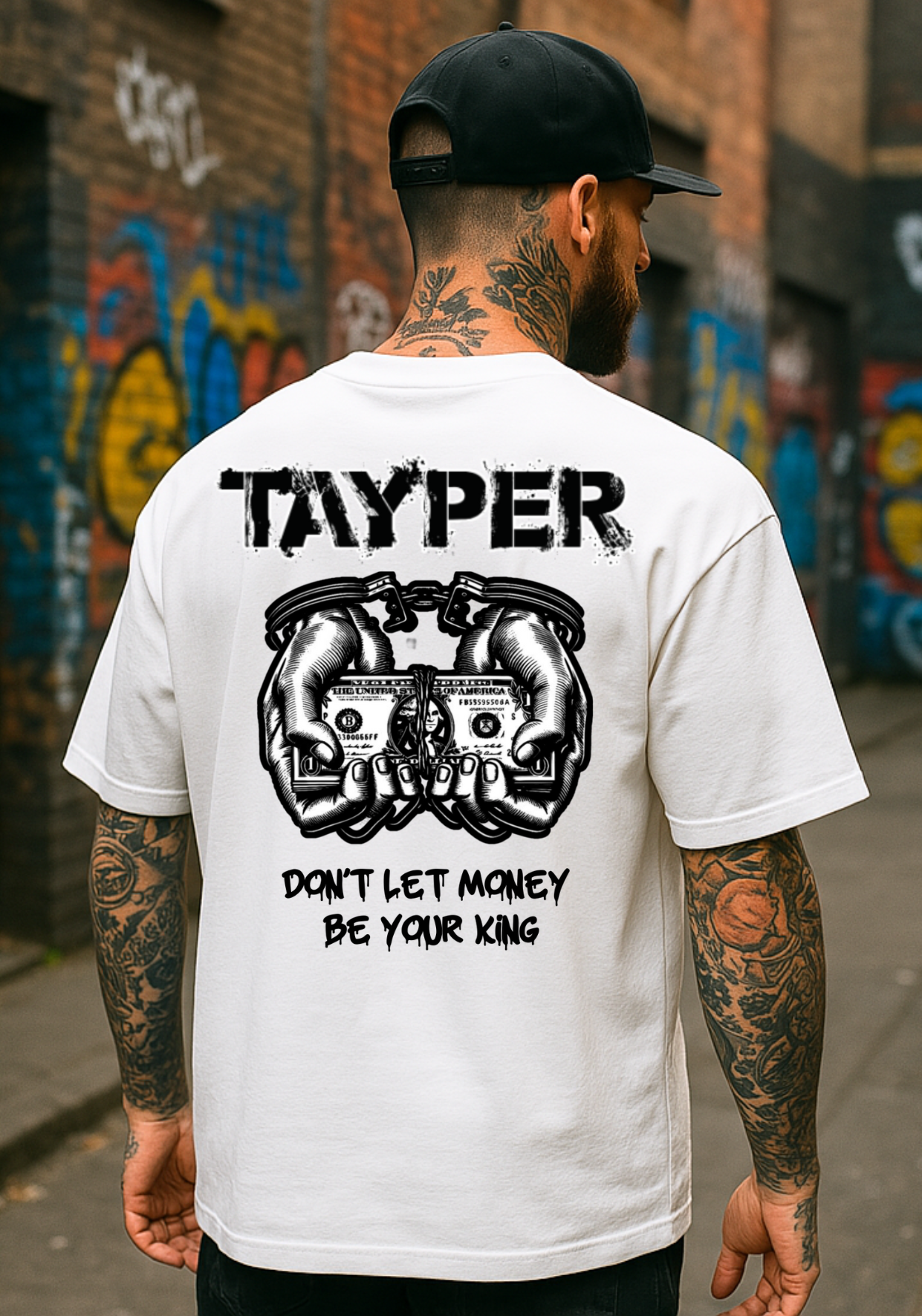 Camisa Tayper - Prisoner of Money - Branca